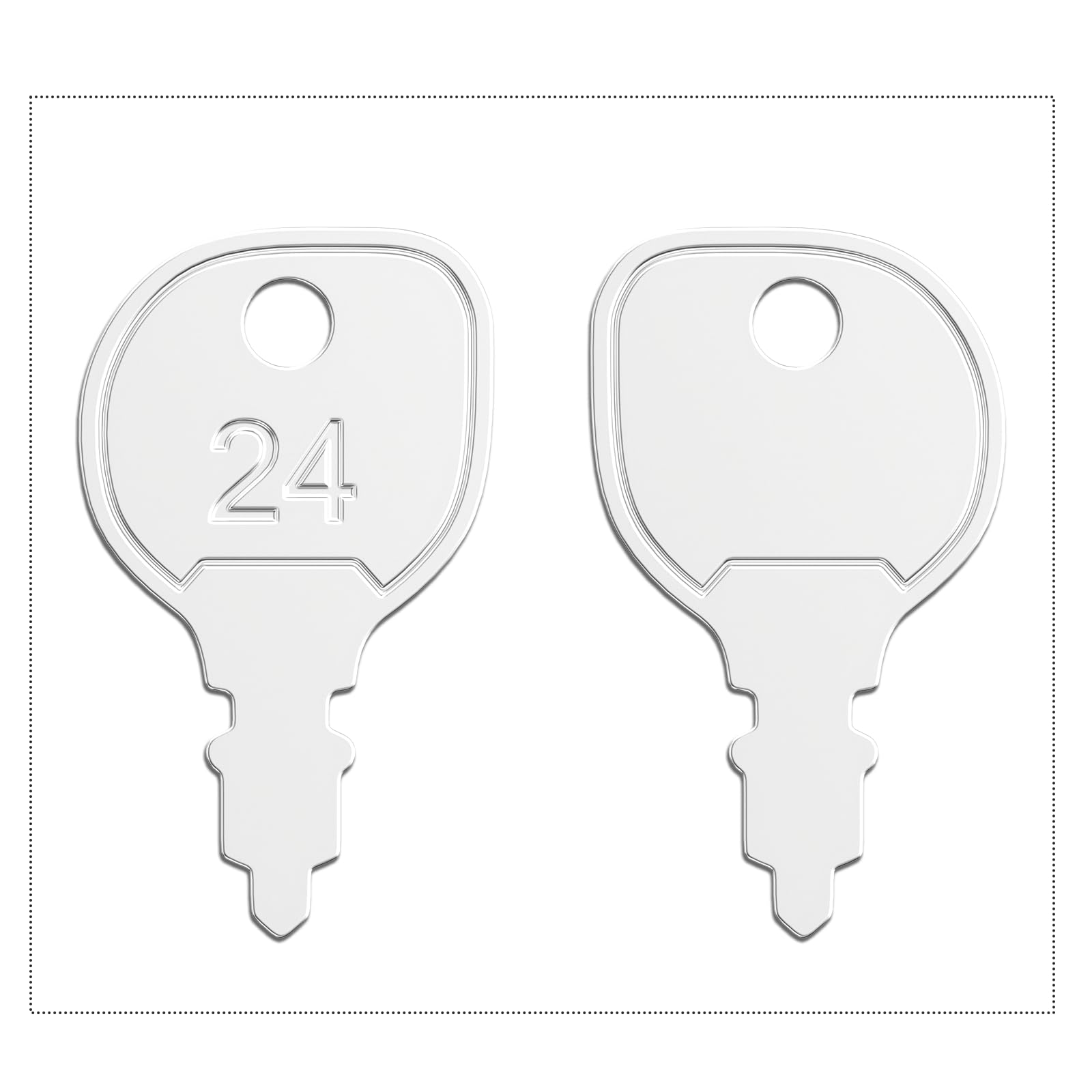 WAH LIN PARTS durable metal key designed for daily mowing tasks