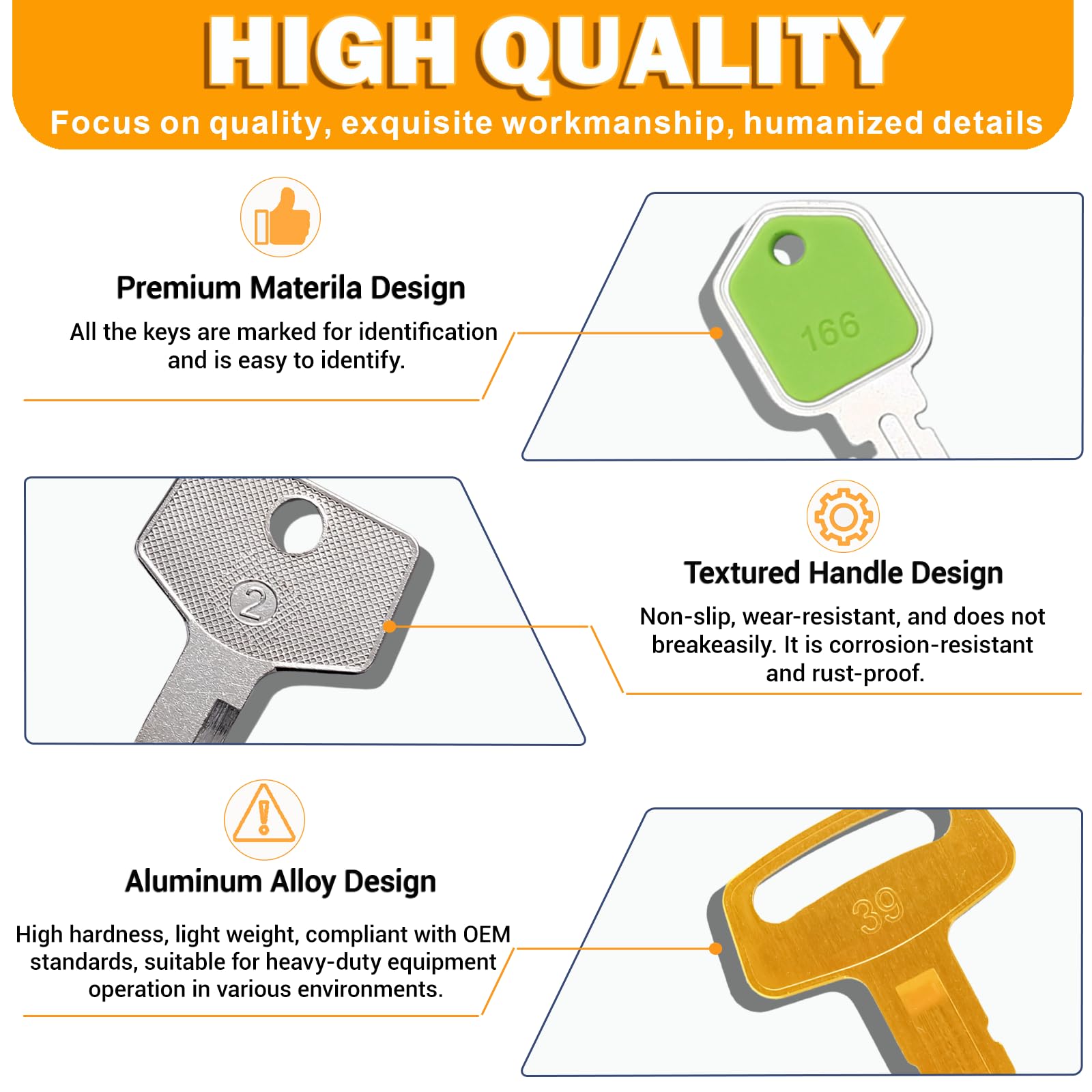 WAH LIN PARTS easy-carry spare keys — lightweight and portable for on-site use.