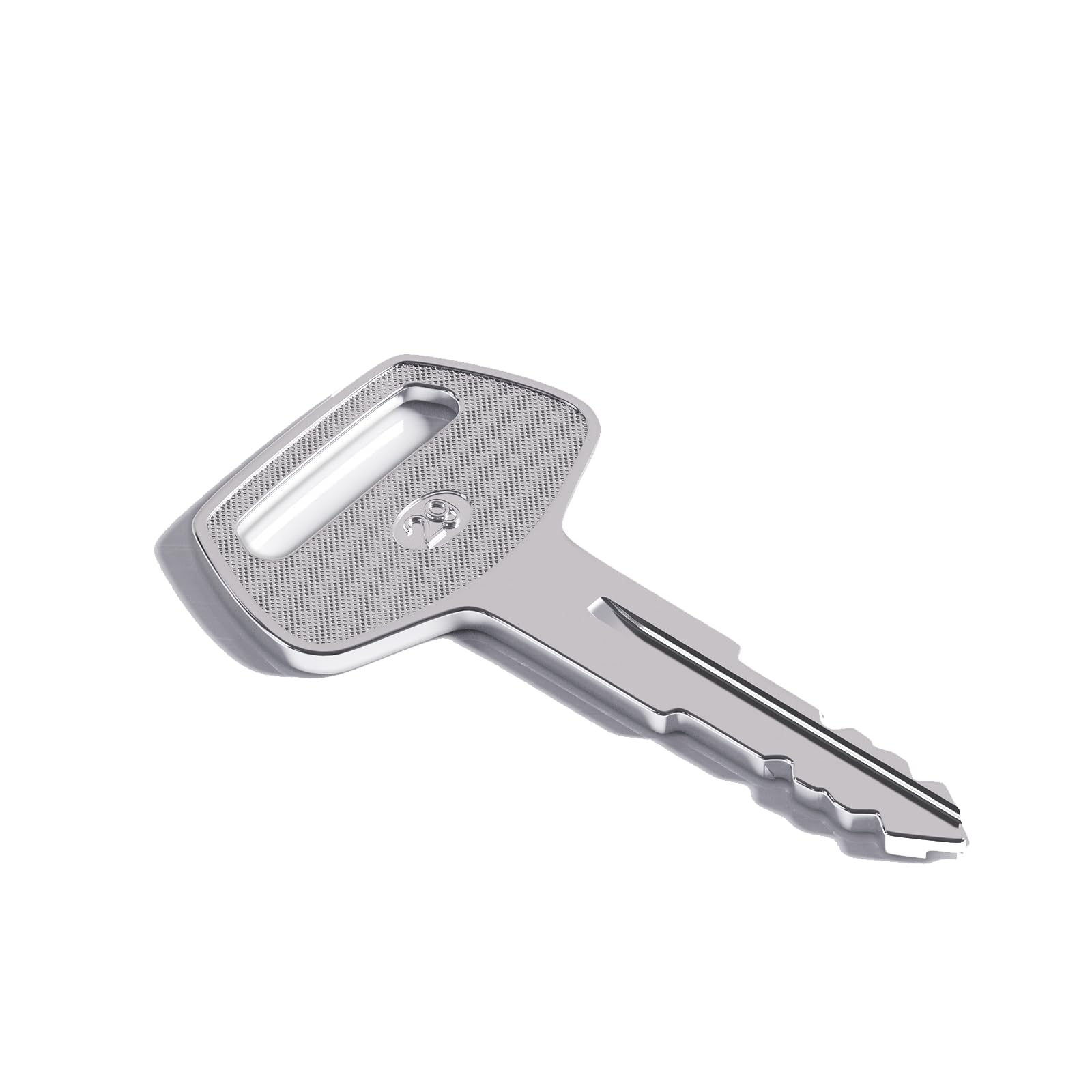 Durable ignition key designed for rugged construction site use.