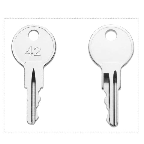 WAH LIN PARTS EZGO key set for gas or electric carts with durable design.