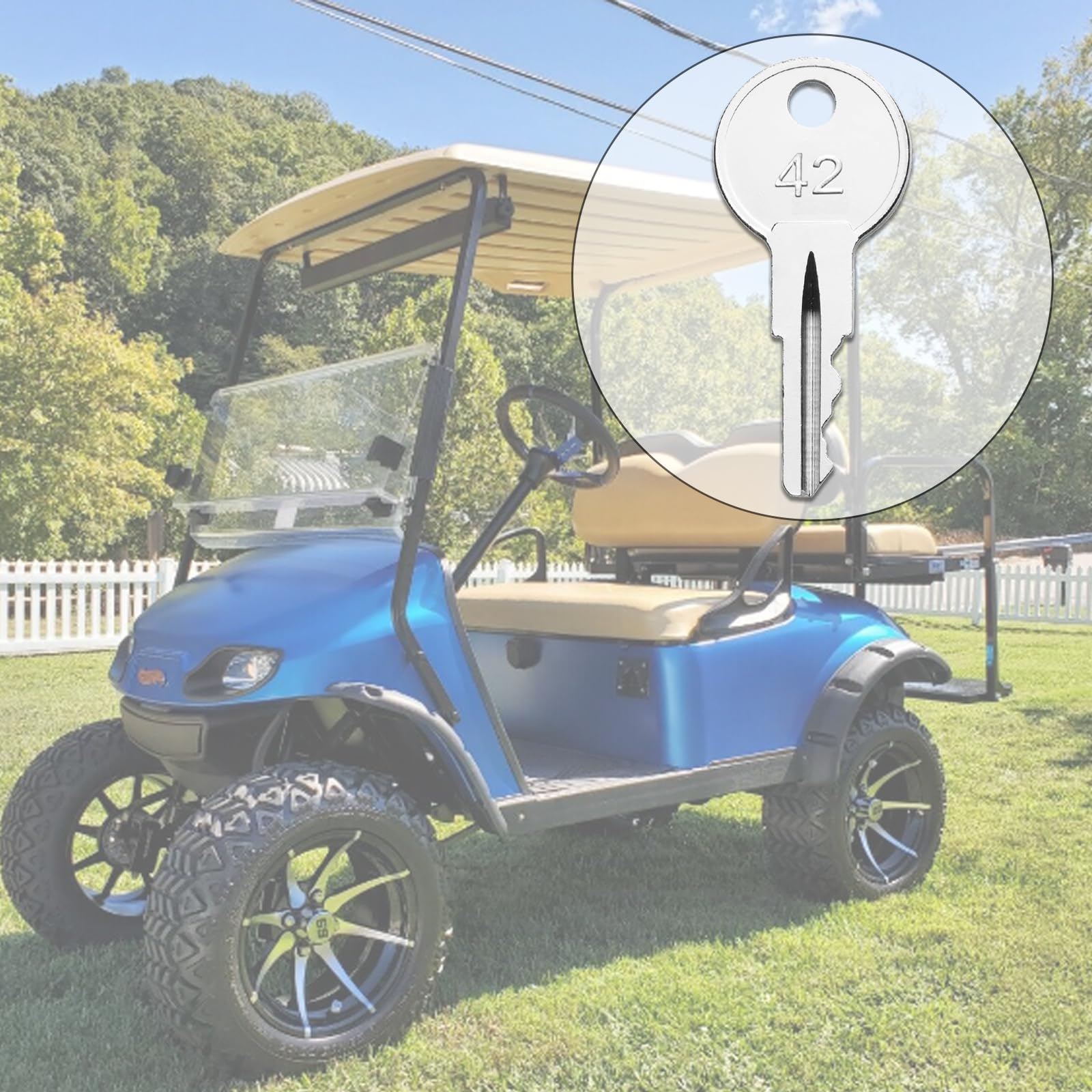 WAH LIN PARTS polished metal finish aids smooth insertion into EZGO ignition.