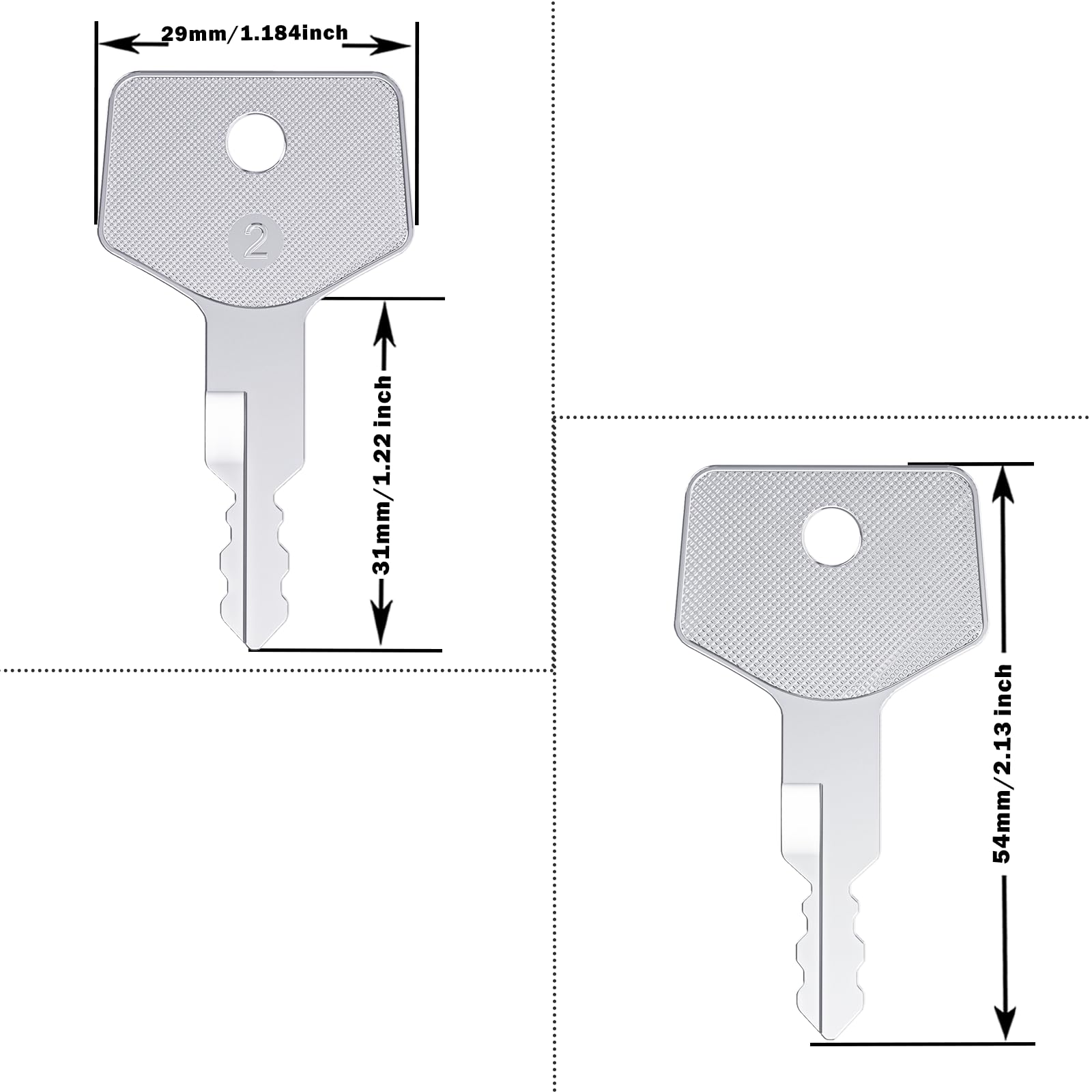 WAH LIN PARTS H806 ignition key 180485 for reliable compatibility.