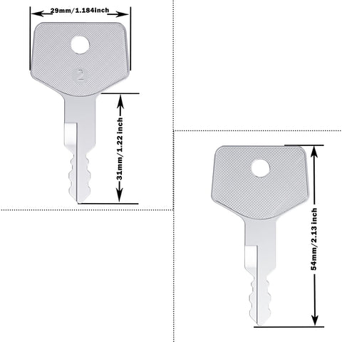 WAH LIN PARTS H806 ignition key 180485 for reliable compatibility.