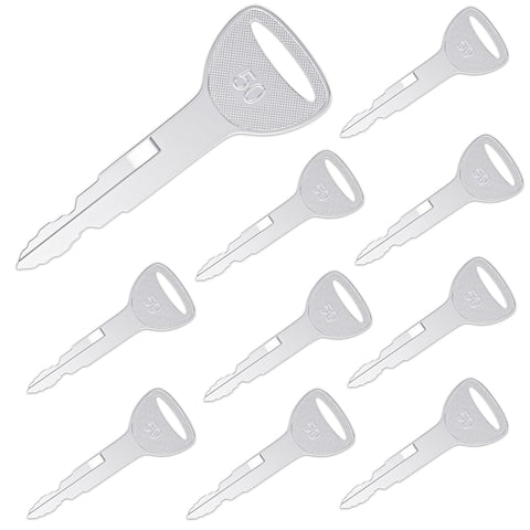 WAH LIN PARTS heavy ignition keys – 10-pack for forklifts, durable and reliable