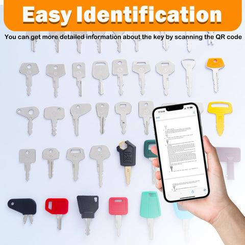 WAH LIN PARTS identification codes — clearly marked keys for fast recognition.