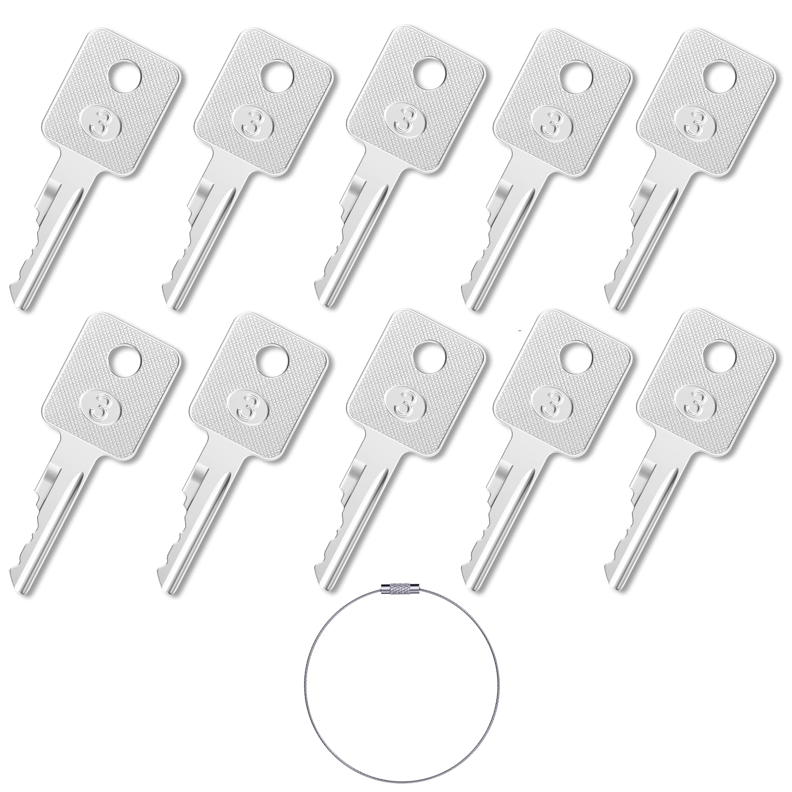WAH LIN PARTS 6693241 D250 ignition key pack close-up showing precise cut for easy machine start
