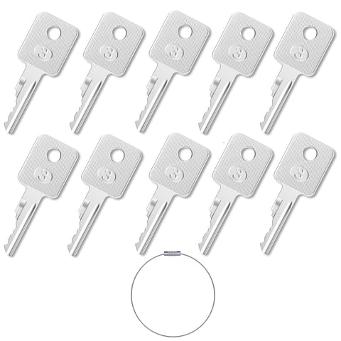 WAH LIN PARTS 6693241 D250 ignition key pack close-up showing precise cut for easy machine start