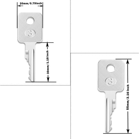 WAH LIN PARTS ignition key D250 pack close-up highlighting durable metal construction for harsh job sites