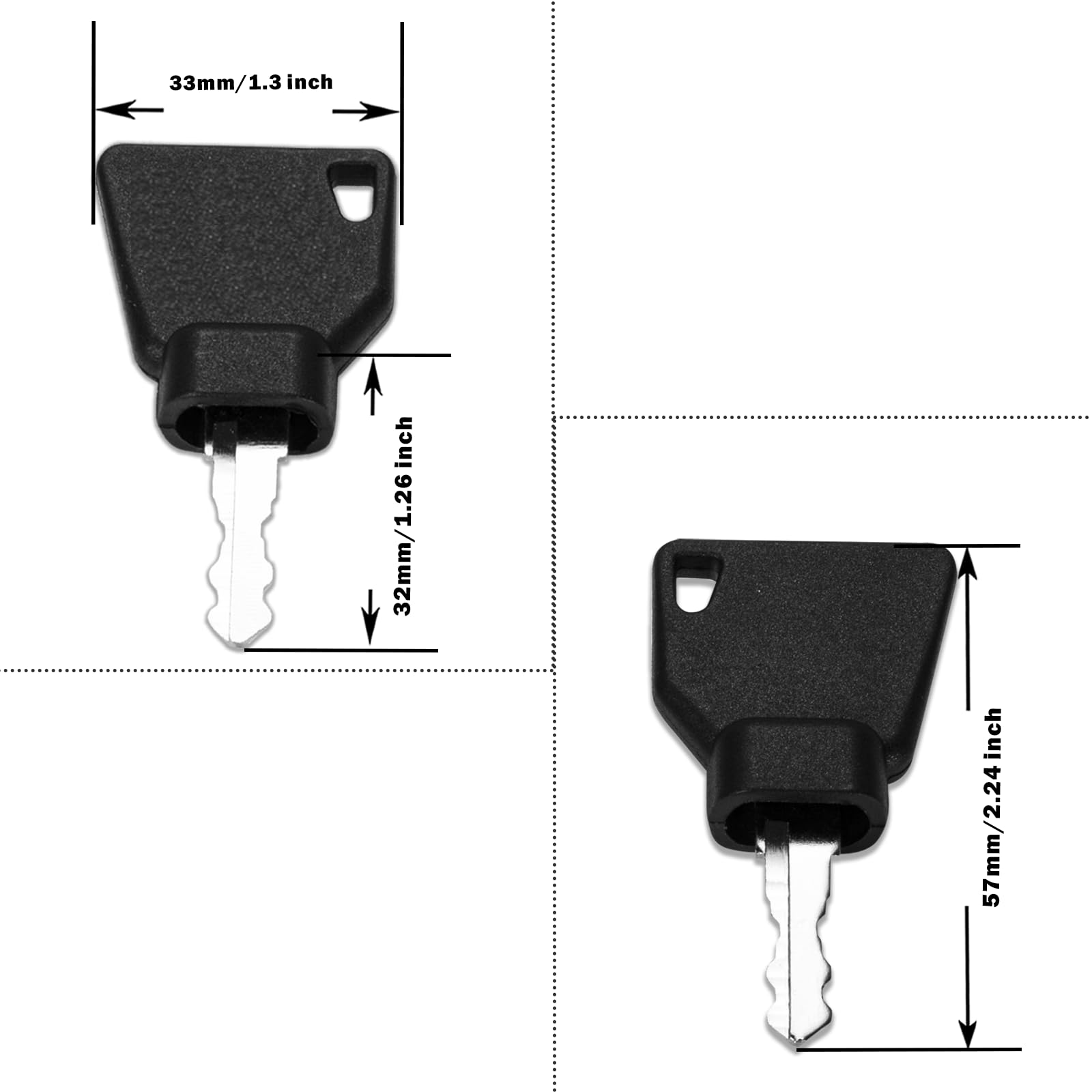 WAH LIN PARTS ignition key ring keeps spare keys organized for site use