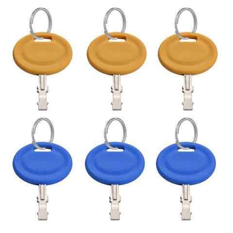 WAH LIN PARTS ignition keys packaging includes six keys and seven rings for convenience.