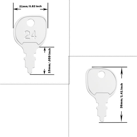 WAH LIN PARTS Indak 430 key close-up showing precise cut for a snug fit