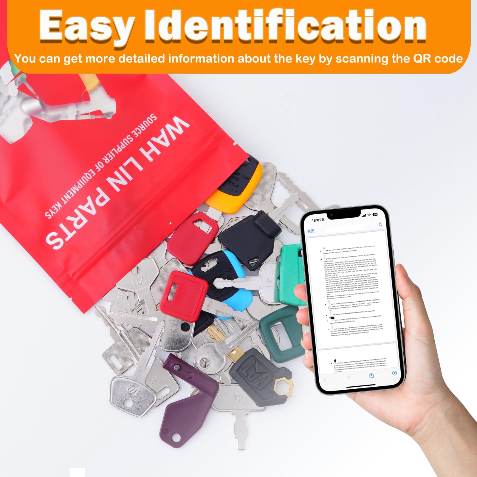 WAH LIN PARTS key-identification-list helps verify keys quickly