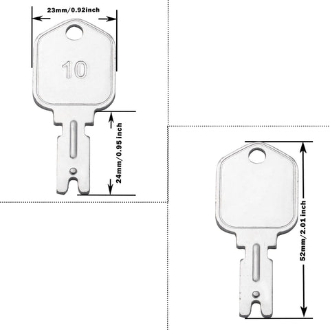 WAH LIN PARTS key ring included with ignition keys for organized spare replacements