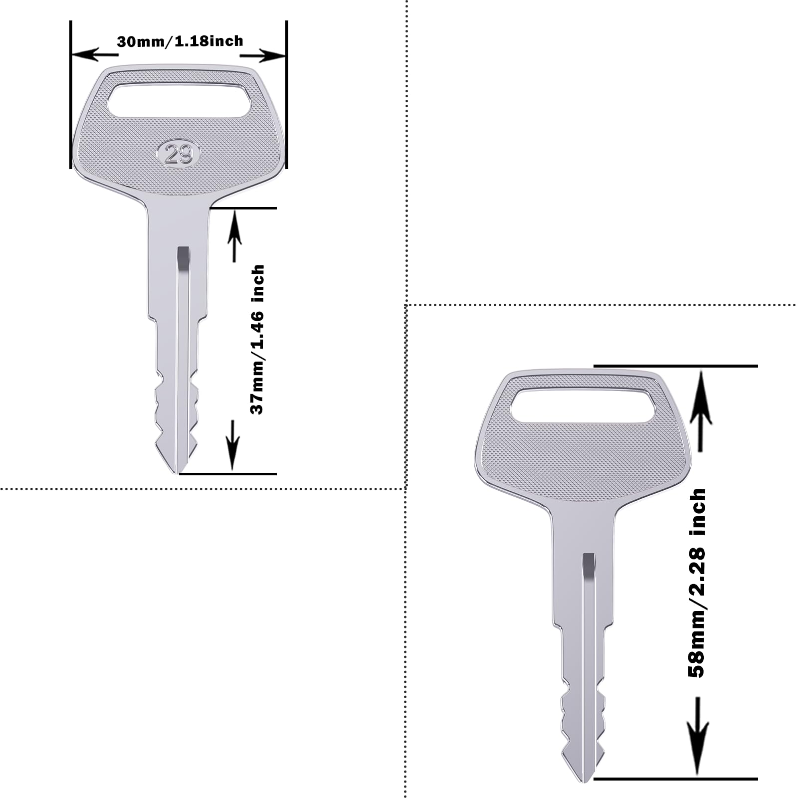 WAH LIN PARTS 787 Komatsu key ensures reliable ignition across excavators.