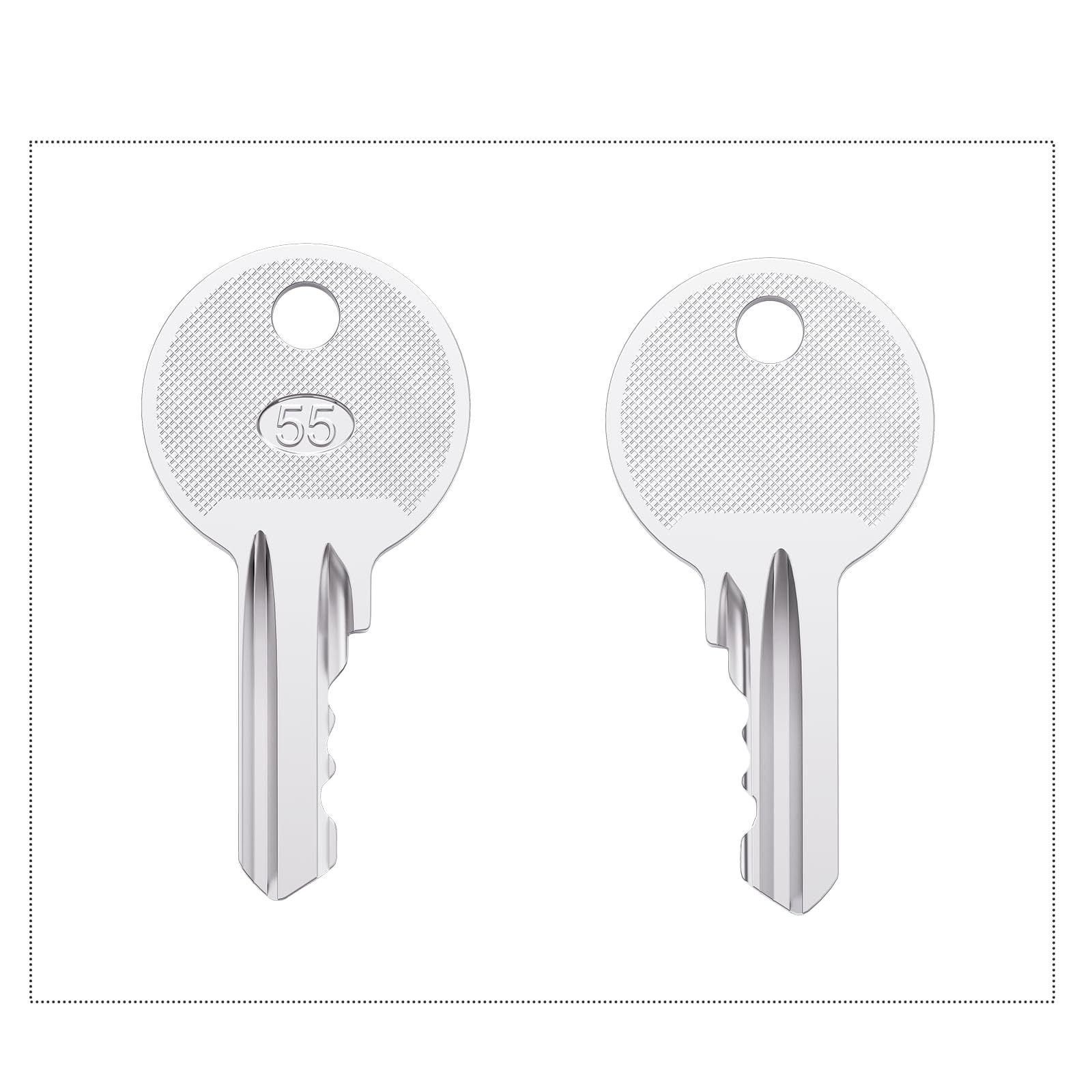 OEM-standard 455 key compatible with Skyjack and Genie equipment.