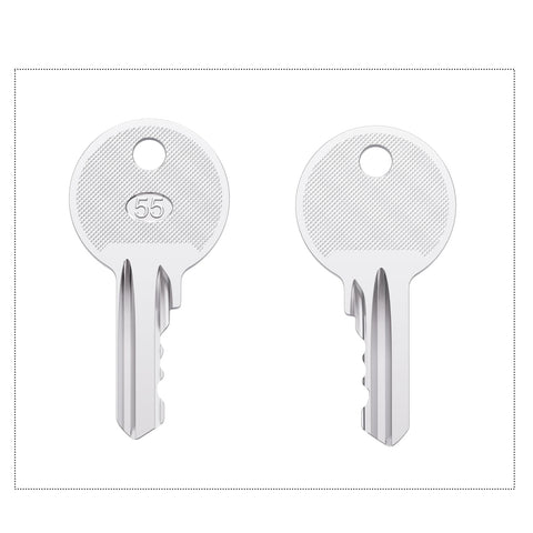 OEM-standard 455 key compatible with Skyjack and Genie equipment.