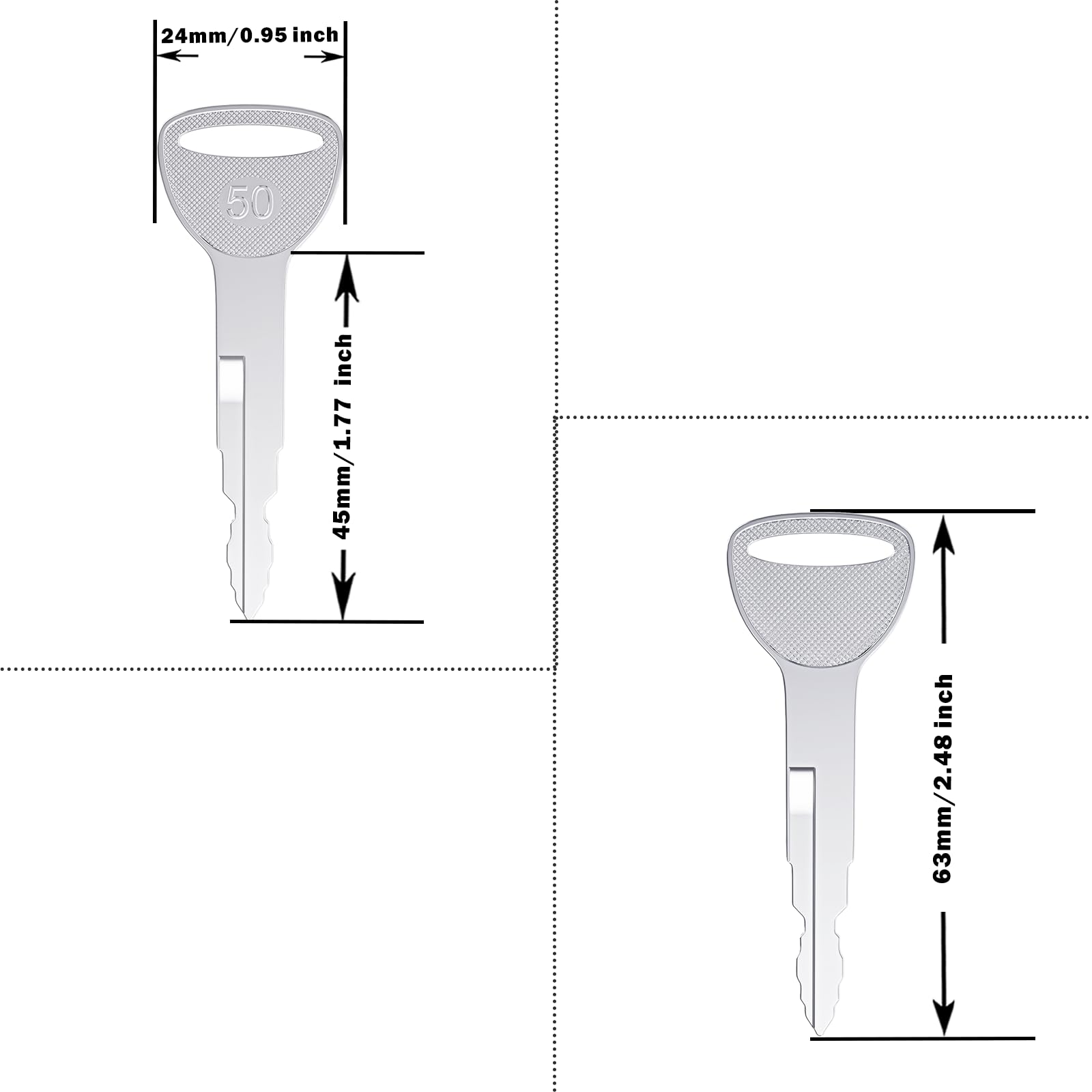 WAH LIN PARTS replacement-57591-23330-71 key for Toyota forklifts