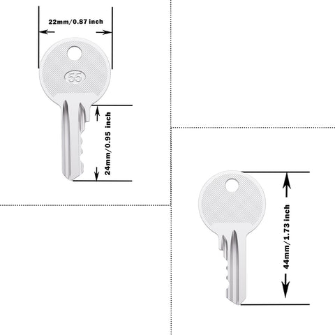 Skyjack 455 key with improved cut for reliable ignition and smooth operation.