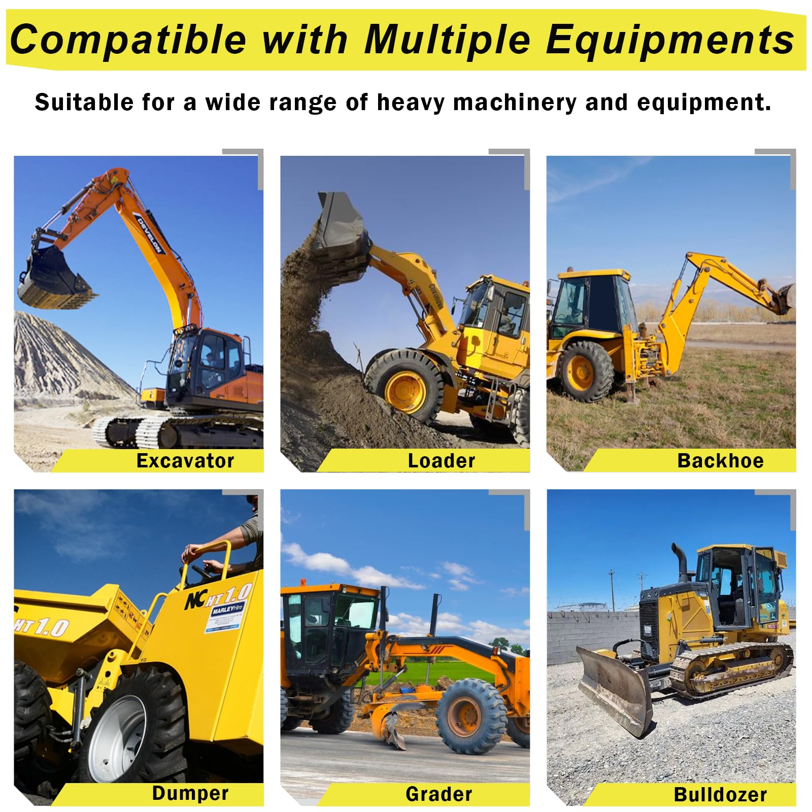 WAH YUE HING compatibility overview across CAT, JD, Kubota and more