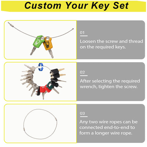 WAH YUE HING compact key set carried on belt for quick access