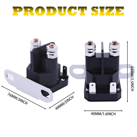WAH YUE HING 12V solenoid side view for reliable mower starts