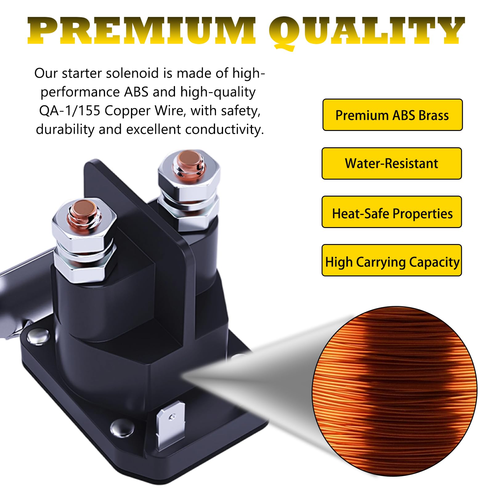 WAH YUE HING starter solenoid packaging showing ready-to-install replacement