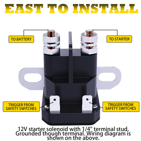 WAH YUE HING solenoid terminal detail with durable 1/4 inch stud