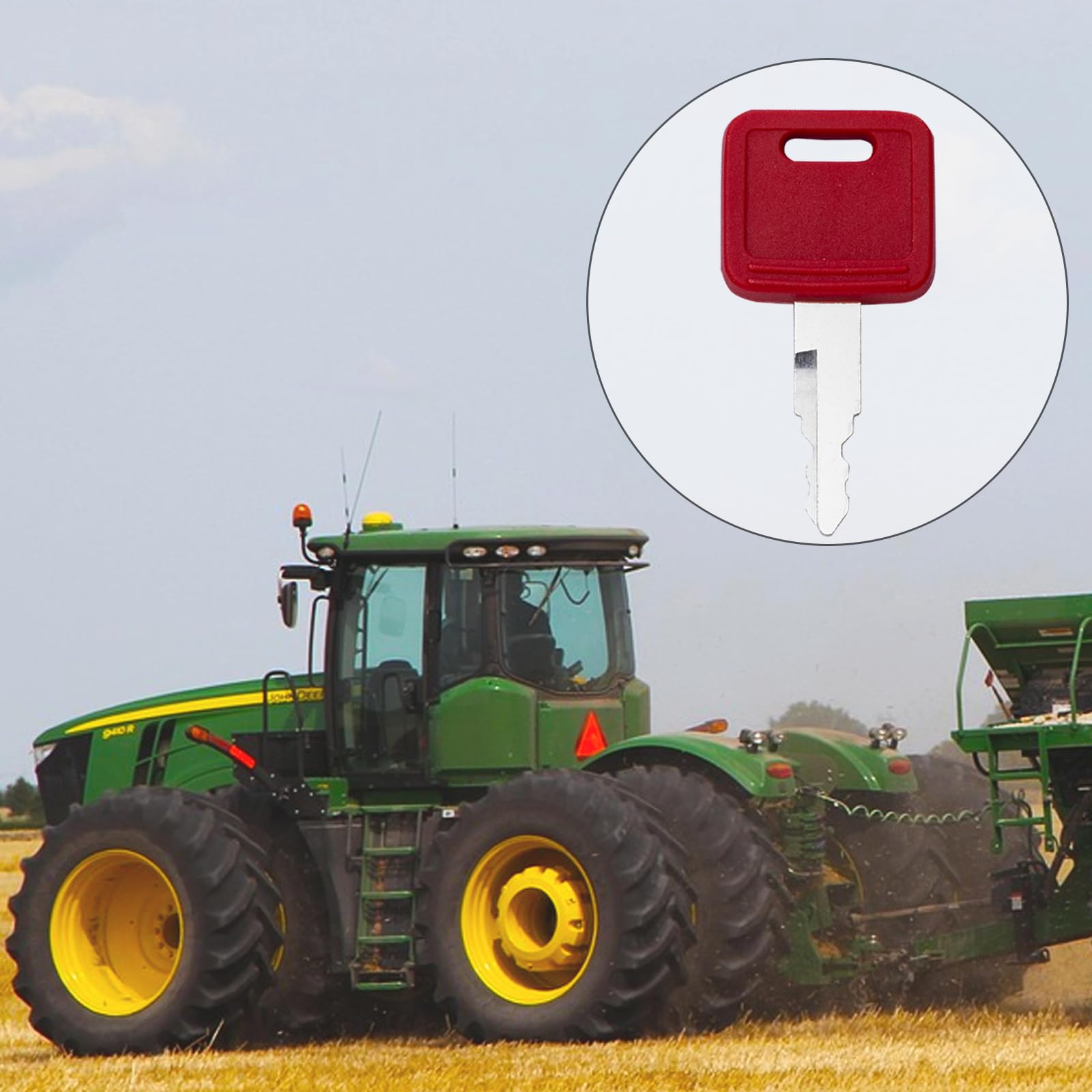 Effortless replacement for worn or lost ignition keys on heavy machinery.