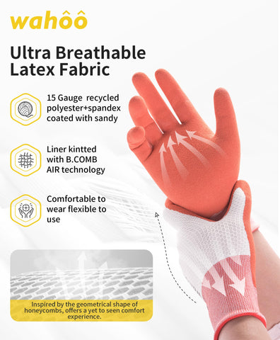 Wahoo gloves feature a snug ergonomic fit for easy movement