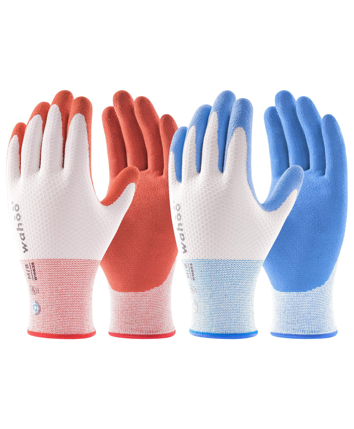Wahoo gardening gloves with latex palm-coated grip for precise planting