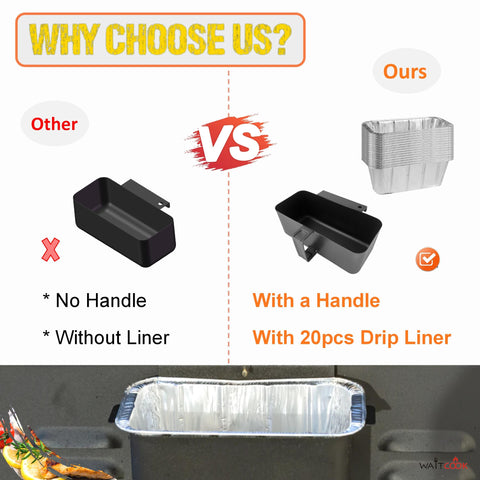 WAITCOOK twenty-pack liners displayed for quick lining and mess-free disposal