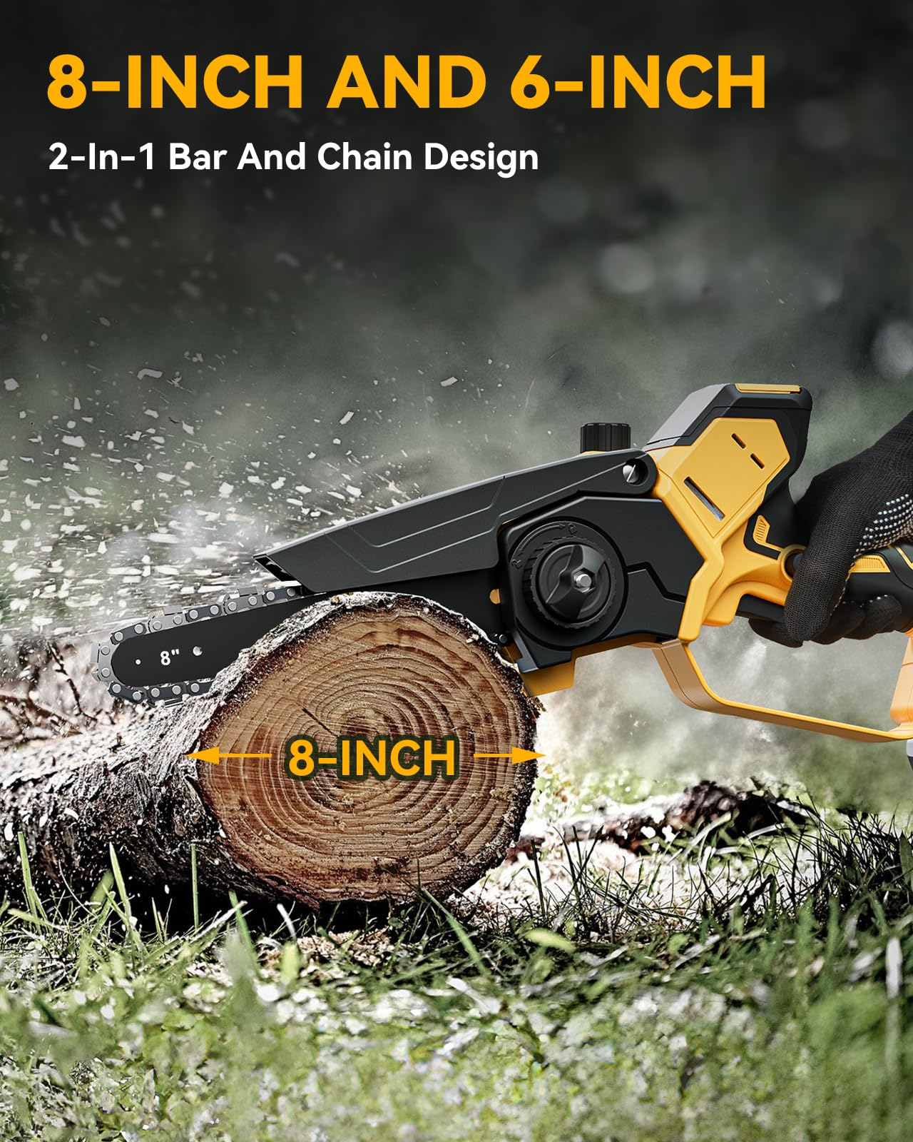 Waitiey mini chainsaw compatible with Dewalt 20V batteries