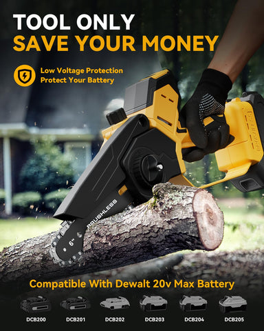 Waitiey mini chainsaw auto-oiler keeps chain lubricated