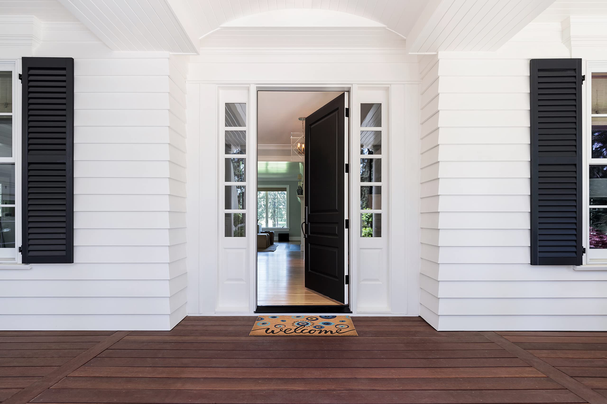 WALBROOK entryway mat suited for indoor/outdoor use on porches and floors.
