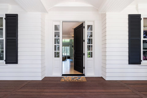 WALBROOK entryway mat suited for indoor/outdoor use on porches and floors.