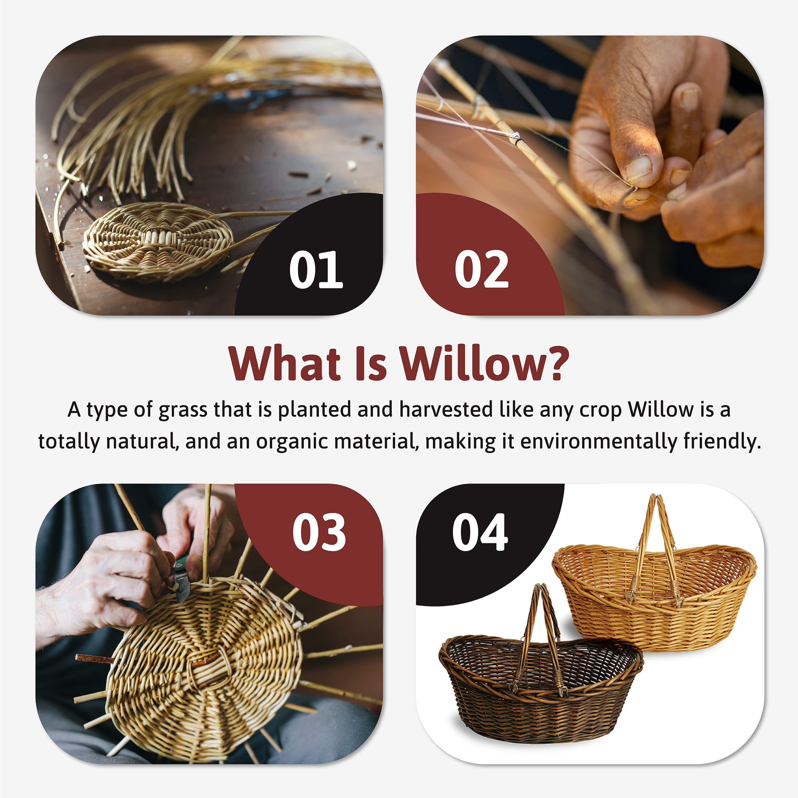 Wald Imports basket helps organize craft supplies and household items.