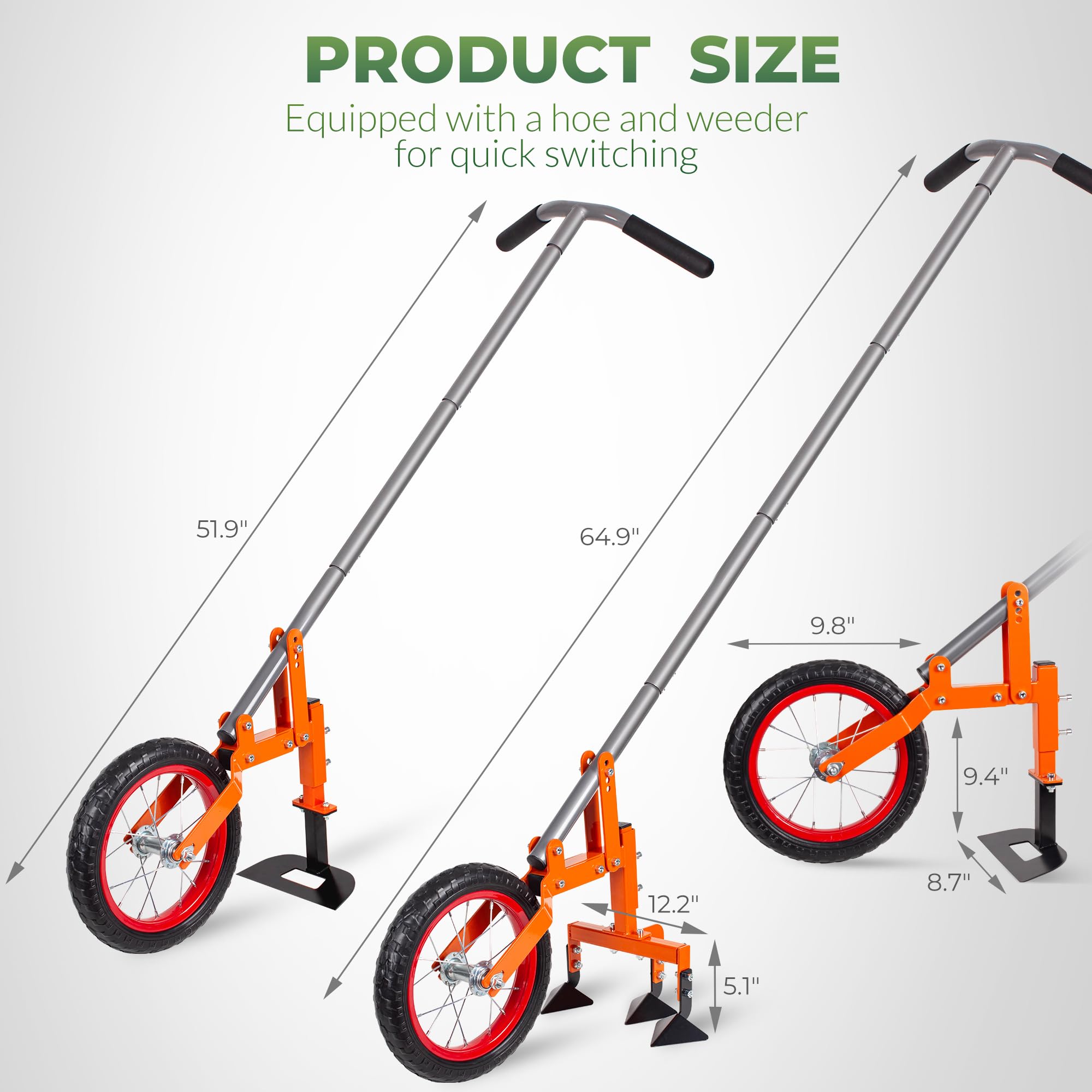 Walensee 2-in-1 weeding attachment ready for weed removal