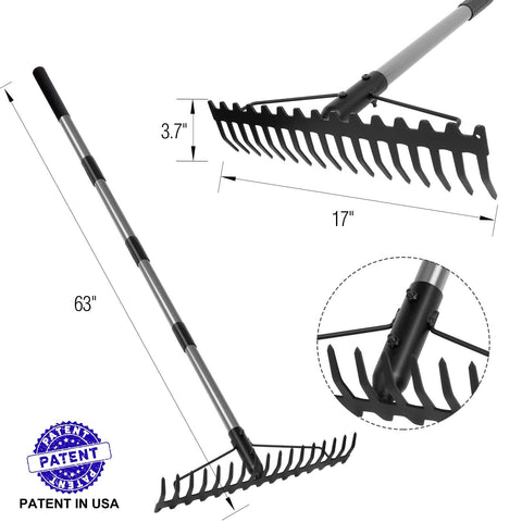 Walensee bow rake with ergonomic handle for comfortable extended use.