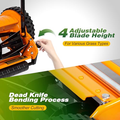 Walensee curved blades for durable, smooth mowing performance.