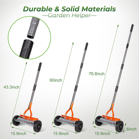 Walensee 76.8-inch adjustable handle supports comfortable extended reach.
