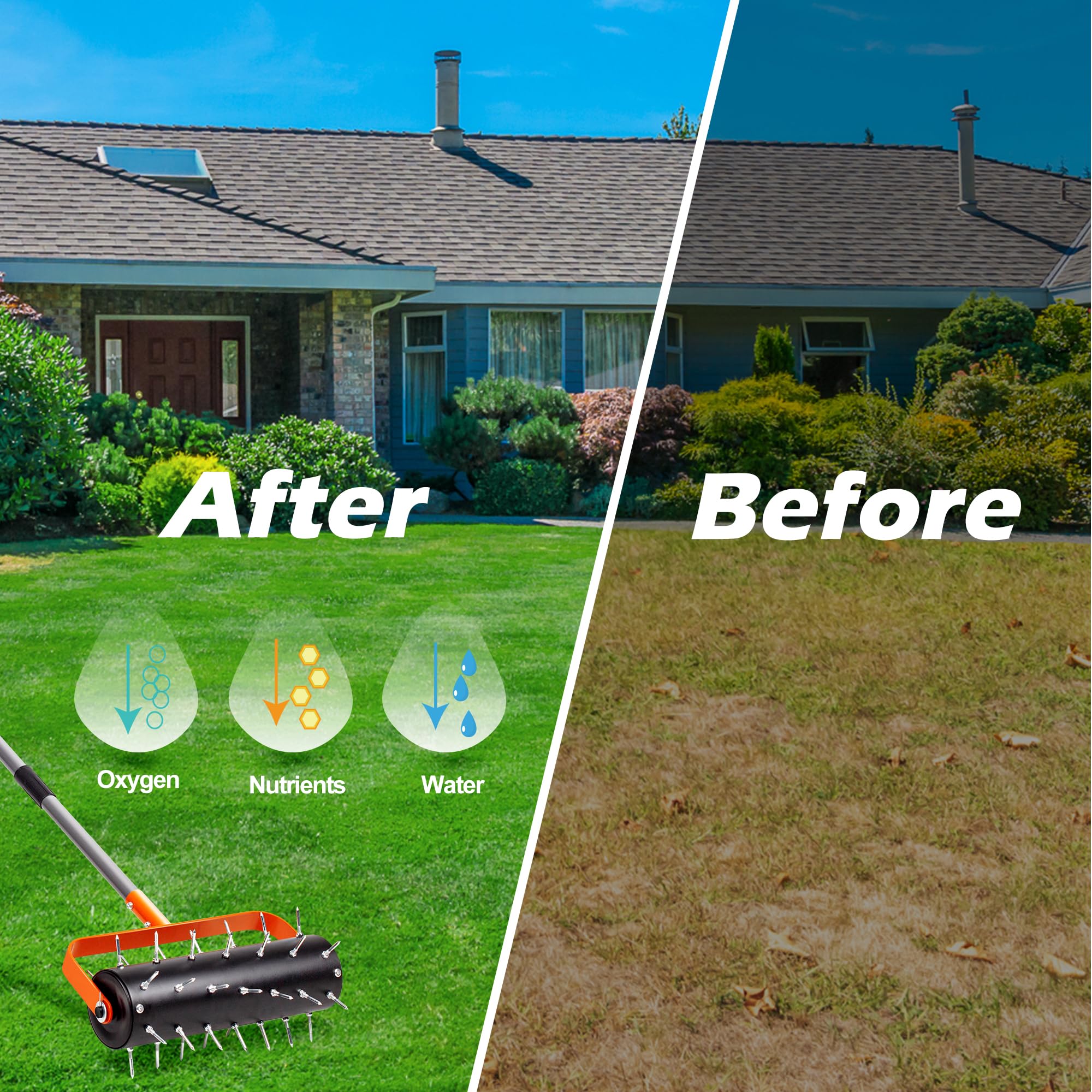 Walensee durable aerator suitable for garden, yard, and patio use.