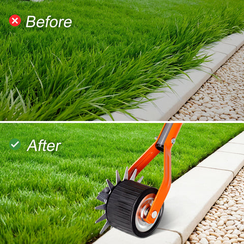Walensee edger easy installation shown with simple alignment steps