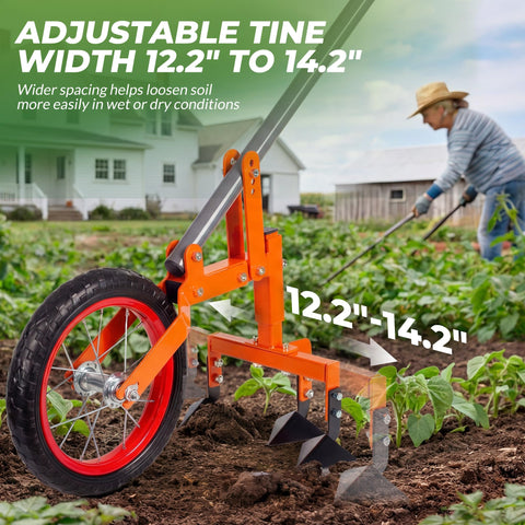 Walensee EVA wheel and steel rim roll smoothly over soil
