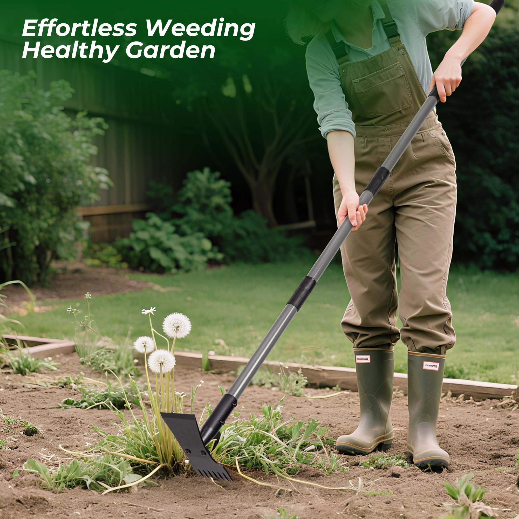 Walensee garden hoe weed remover in one multi-tasking tool