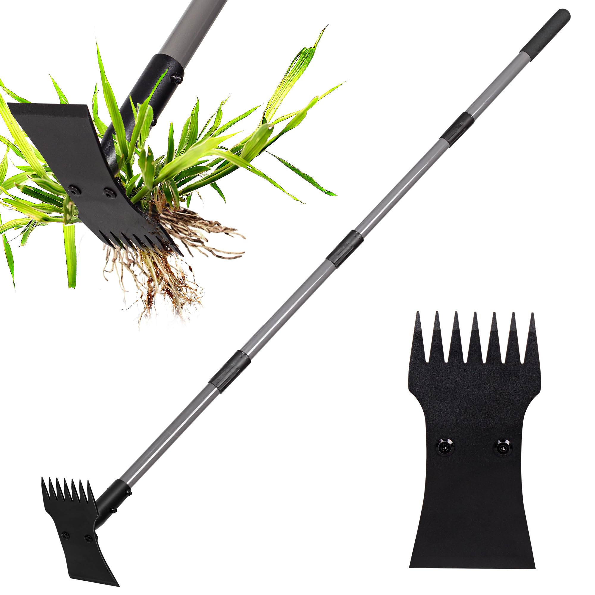Walensee garden weeder tool 2in1 puller and hoe for deep-rooted weeds