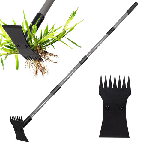 Walensee garden weeder tool 2in1 puller and hoe for deep-rooted weeds