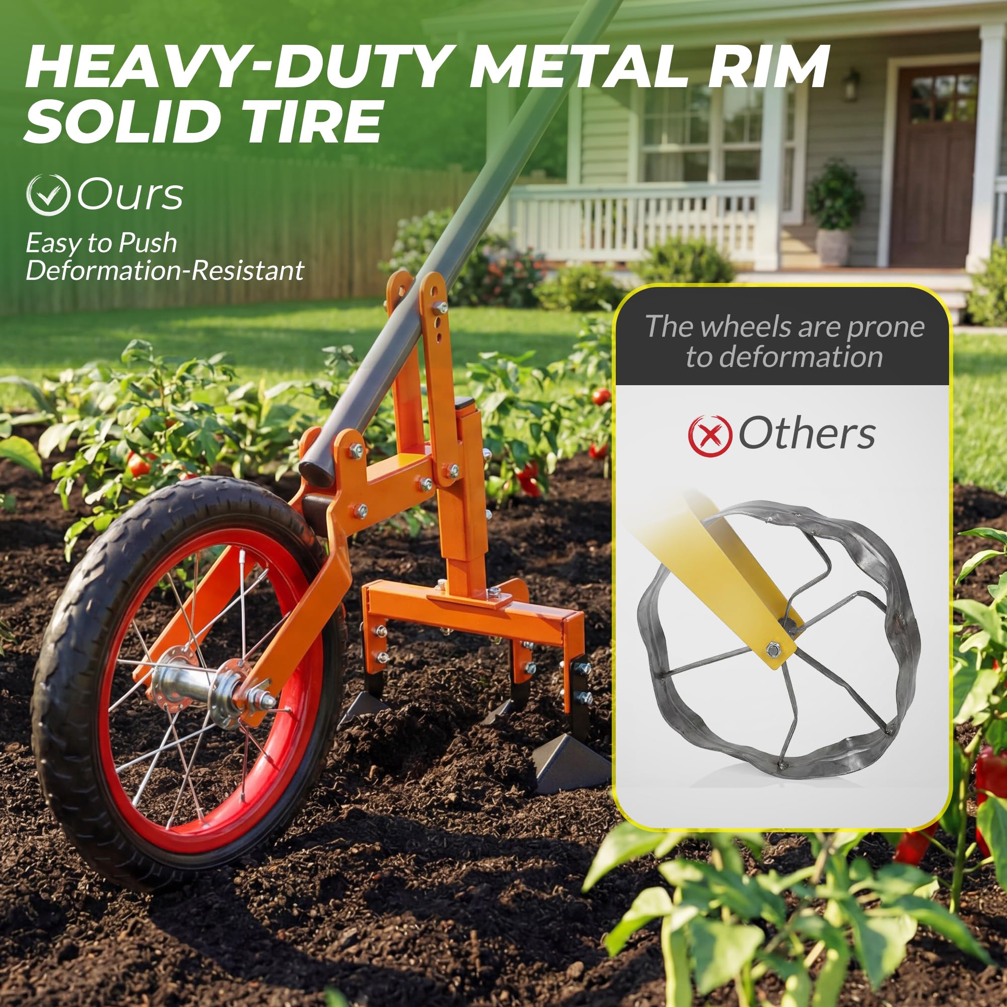 Walensee heavy-duty steel frame supports repeated use in the garden