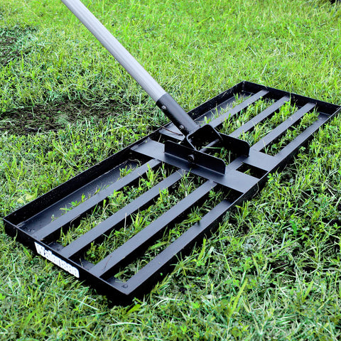 Walensee lawn leveling rake assembly ready for quick setup in the yard