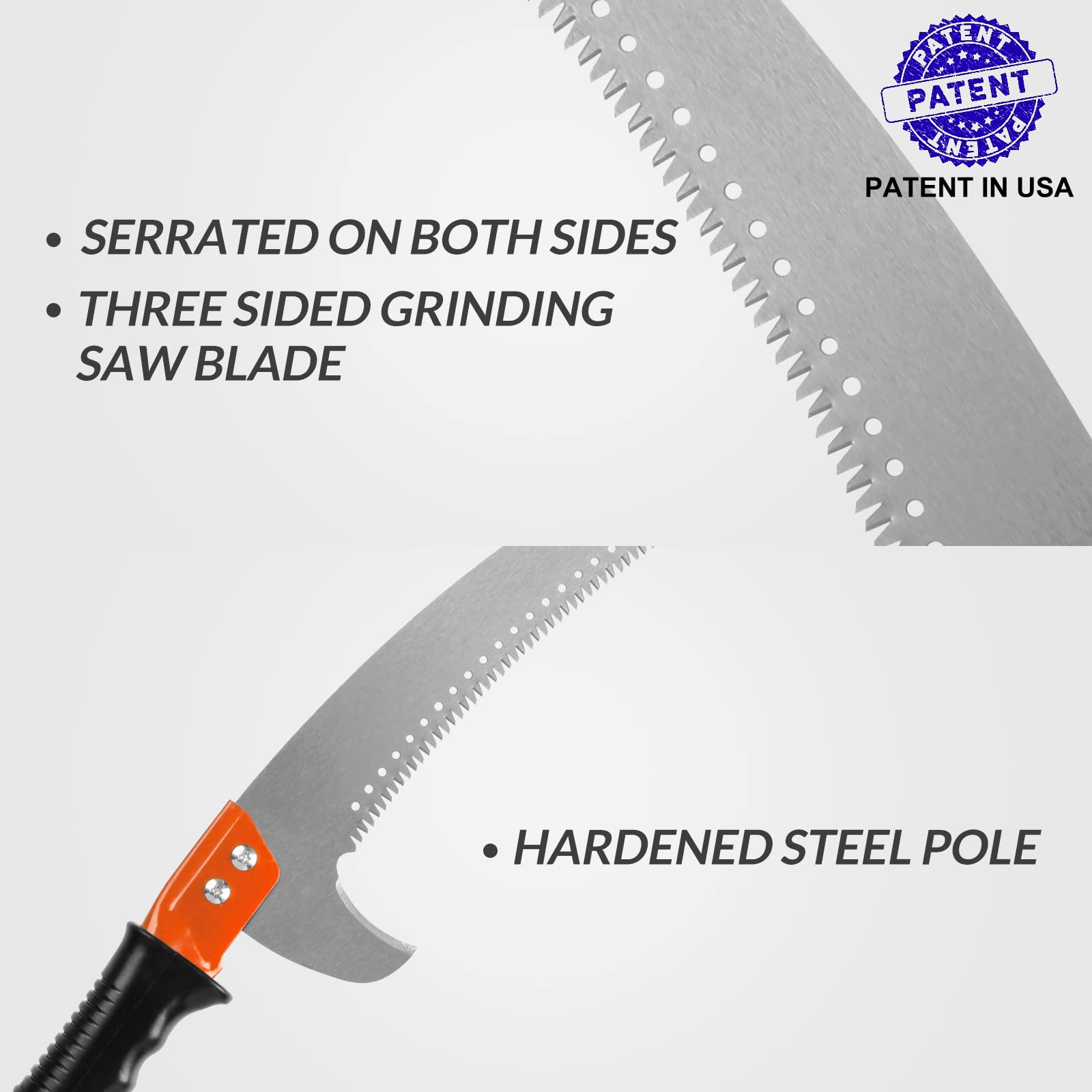 Walensee pole saw anti-slip soft handle for comfortable pruning grip