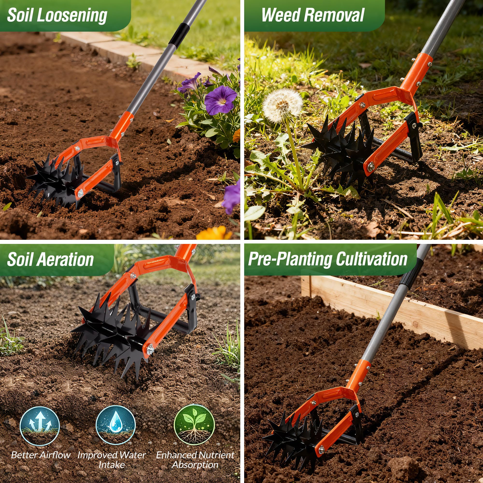 Walensee Weeding blade function highlights precise weed removal and root digging